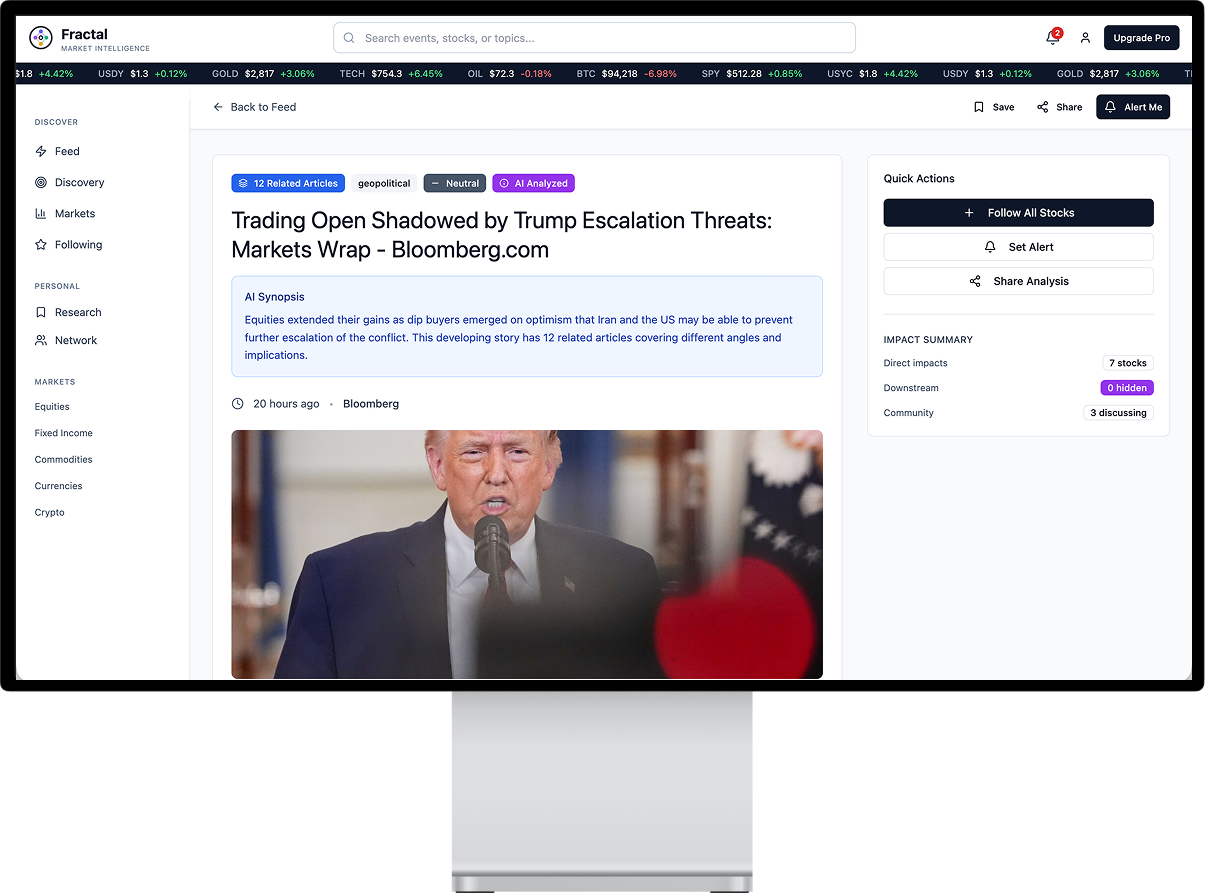 Fractal article screen