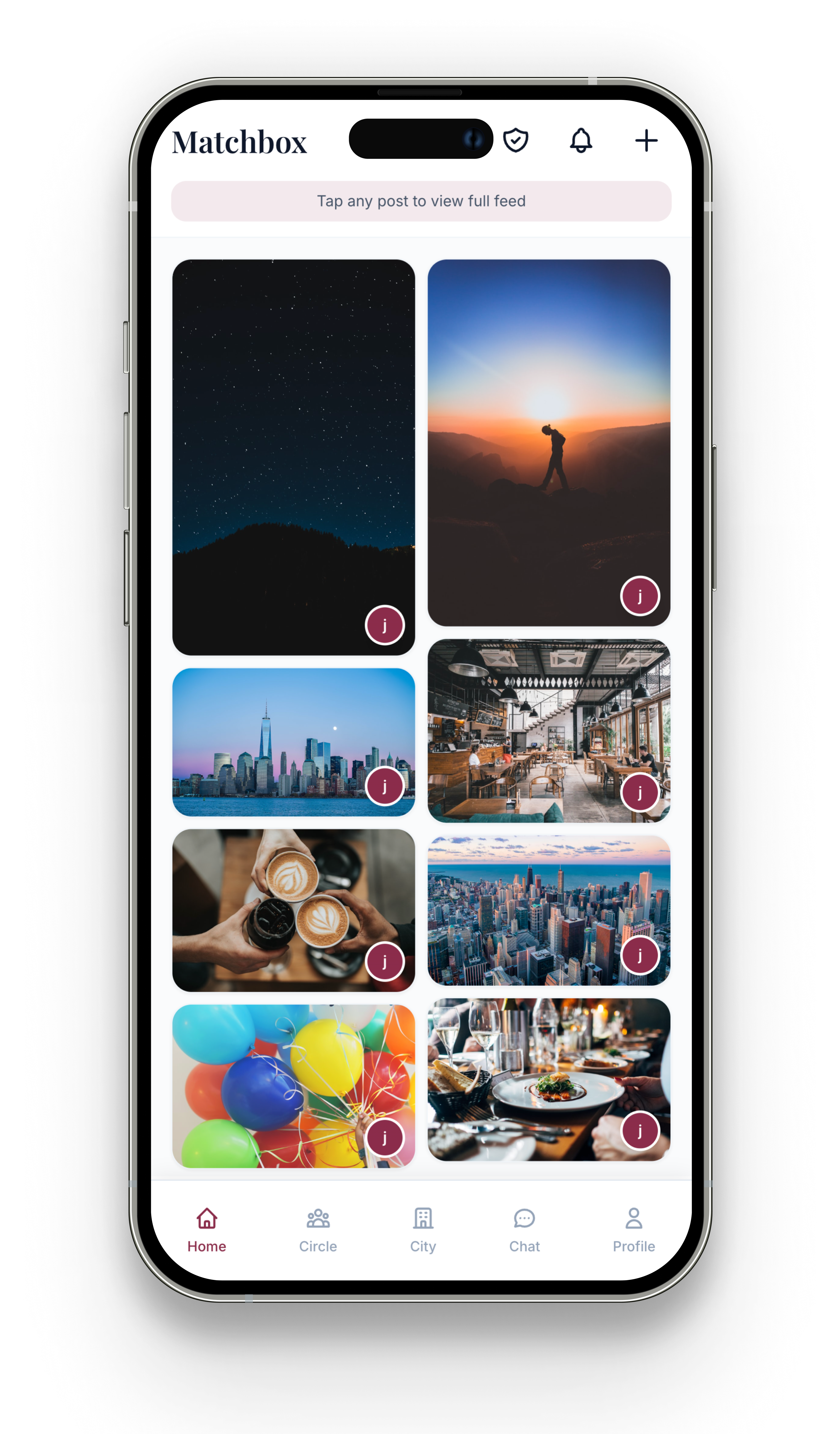 Matchbox home screen