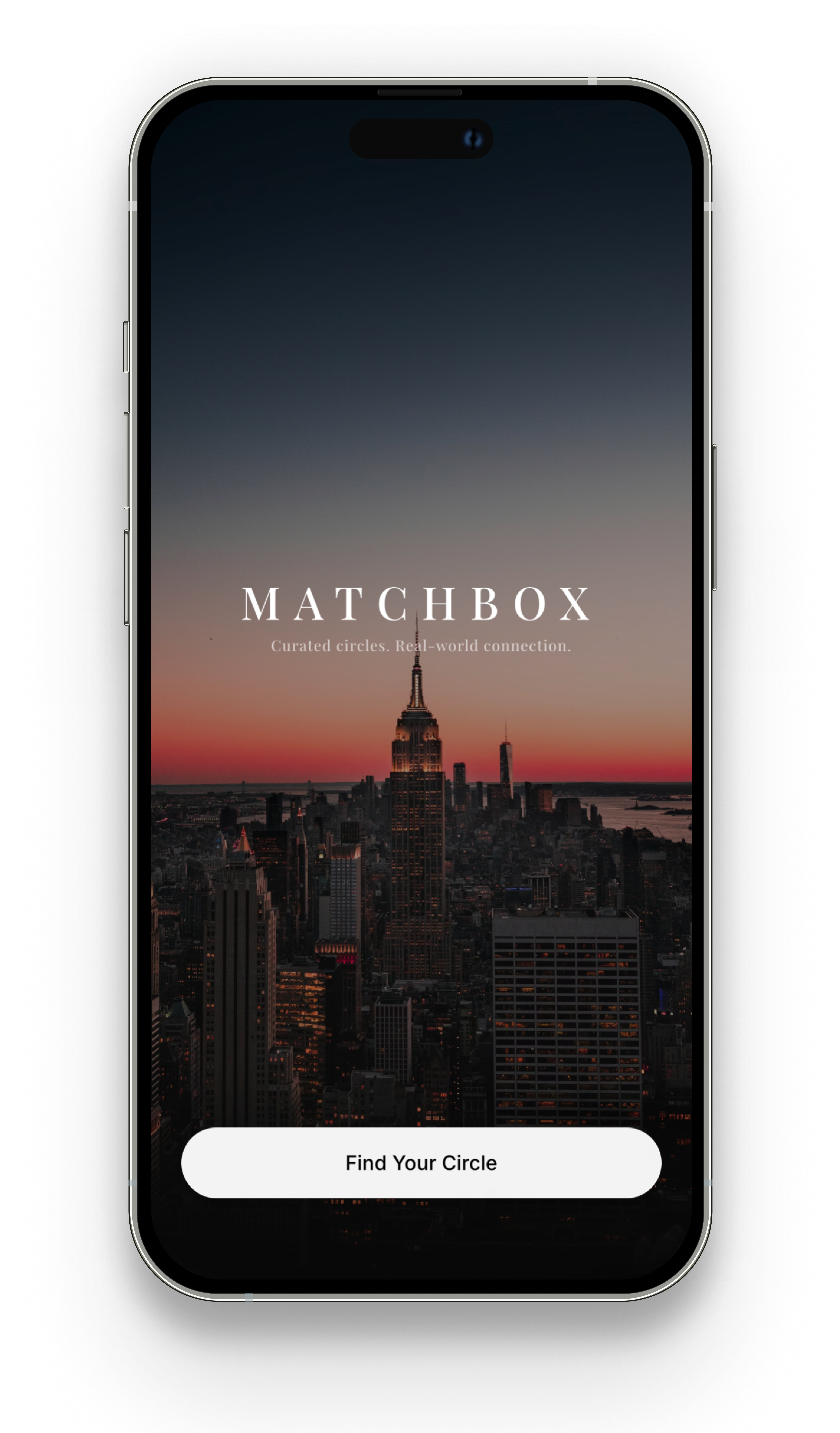 Matchbox landing screen