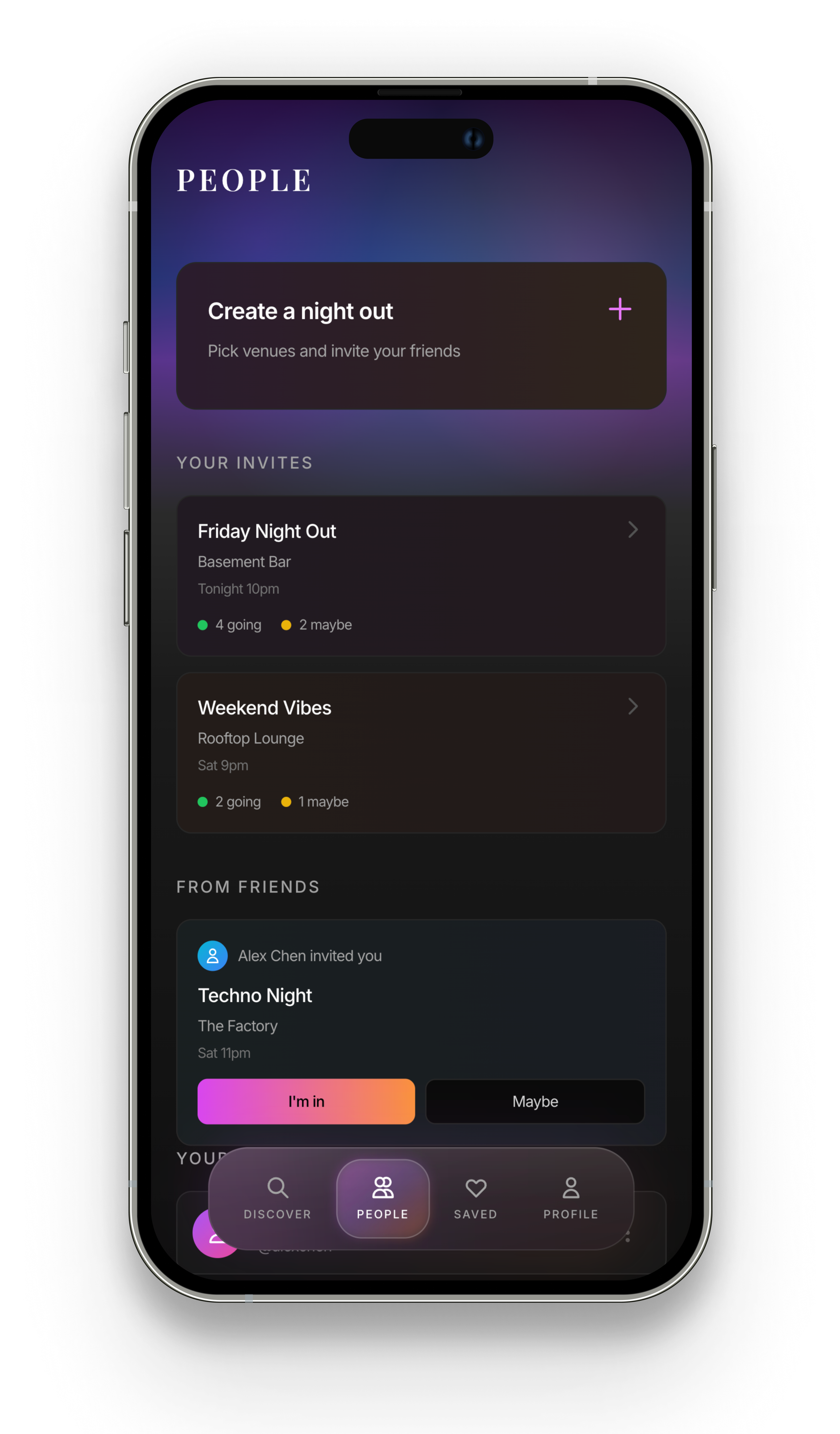 Revel people screen